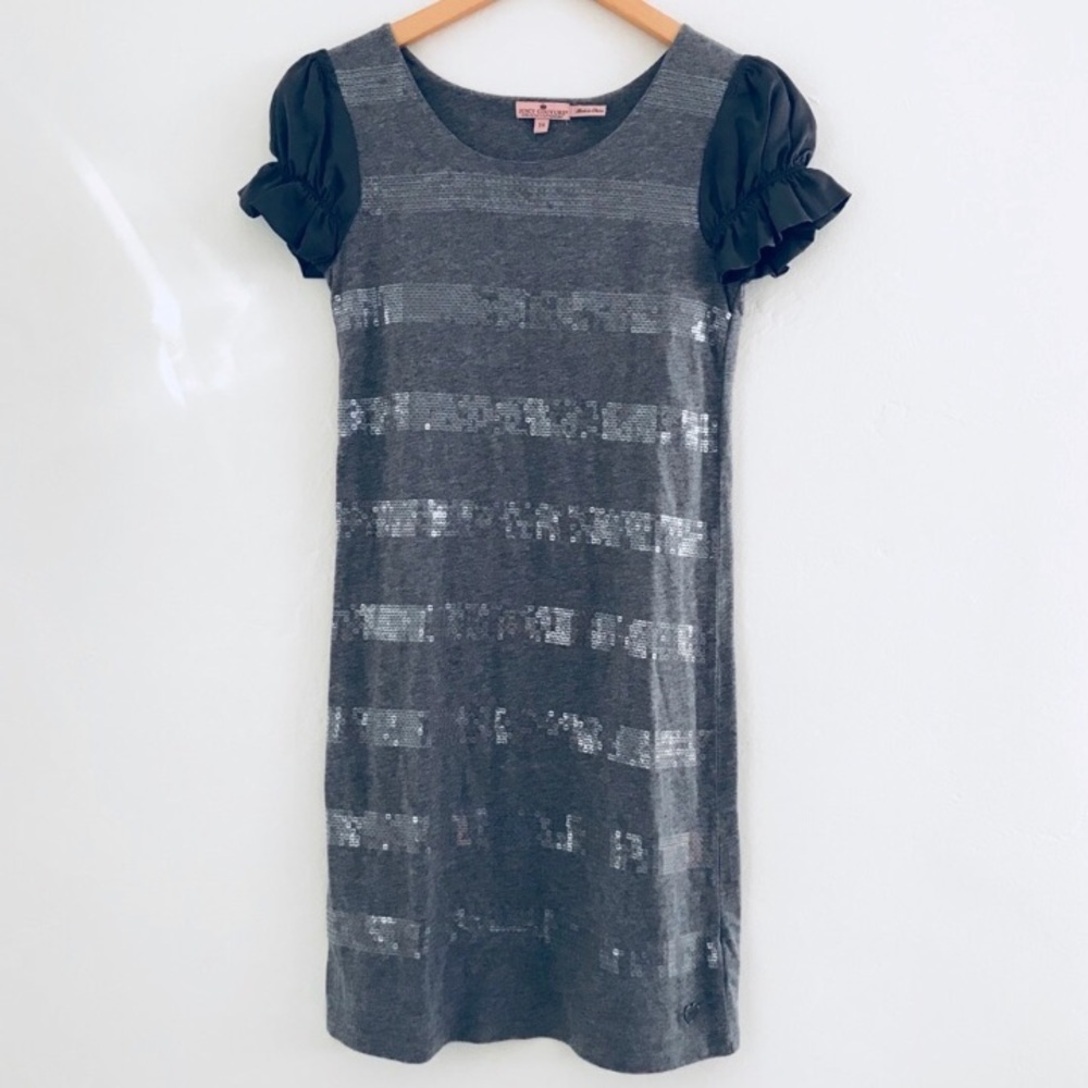Juicy Couture Sequins Stripe Mini Dress